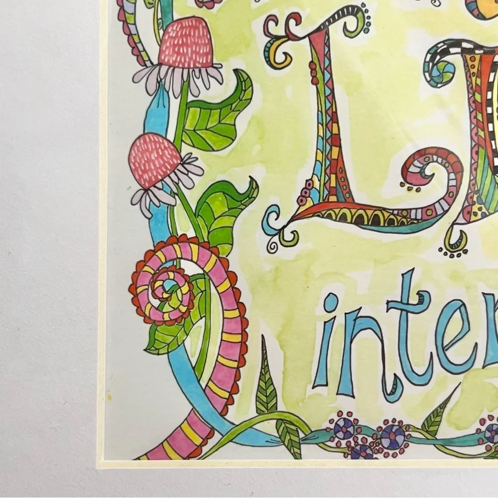 NWOT Whimsical Creative Wall Art Print